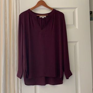 LOFT Maroon Blouse
